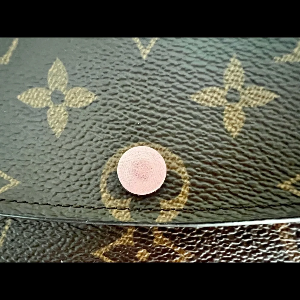 Authentic Brown Monogram Emilie Wallet (Rose Ballerina) Louis Vuitton w/ Date - Picture 3 of 11